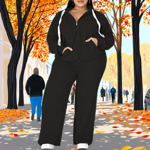 Ensemble de survêtement de jogging pour femmes, veste et pantalon légers coupe-vent pour la course à pied et les activités sportives en plein air, vente en gros - Product Image 2