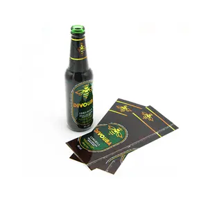 Heat Shrink Sleeve Label For Wine Beer Glass Bottle Cans Custom Private Logo Printing Plastic Wrap Packaging Labels