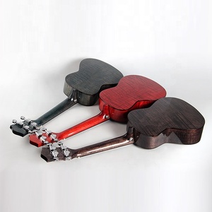 Cao cấp giá rẻ 23 24 inch buổi hòa nhạc Ukulele Rosewood Fingerboard rắn okoume cơ thể ngọn lửa hạt bàn chải màu đỏ xanh xanh nâu - Product Image 5