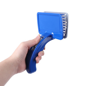 Grande Pettine Professionale Ecologico per Cani, Strumento di Toelettatura Autopulente con Manico per la Rimozione del Pelo - Product Image 2