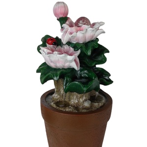 (Oferta caliente) Escritorio rosa para fuente de agua interior y exterior Decoración de sala de estar Humidificador de aire - Product Image 1