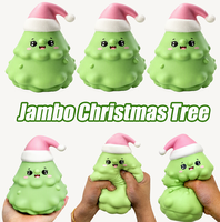 Jouet Squishy Arbre de Noël Géant 16 cm, Jouet Anti-Stress Squishy Arbre de Noël, Boîte Cadeau Promotionnelle
