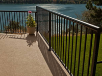 Schwarz Pulverbeschichtete Aluminium-Geländerpaneele für Balkon, Treppe und Gartensicherheit
