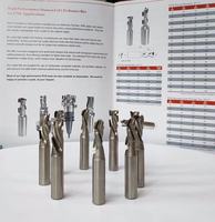 Fraise de rainurage PCD/DP pour le travail du bois, 12mm et 12.7mm, qualité supérieure, diamant, fraisage en spirale, mèches de routeur CNC pour panneaux d'aggloméré MDF