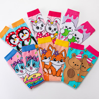 Chaussettes tubulaires de dessin animé WZ179 pour filles, enfants, chaussettes en tricot mignonnes, chaussettes hautes, chaussettes longues, vente en gros