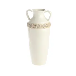 Unique Rustic Royal Tall Decoration Iinside Ceramic Amphora Pottery Vase for Home Wedding Decor