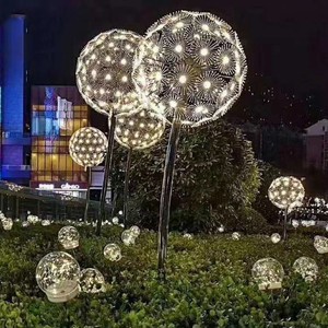 ไฟใยแก้วนำแสง LED สำหรับสถานที่ชมวิว คุณภาพสูง กันน้ำสำหรับภายนอกอาคาร รูปทรงดอกแดนดิไลออน - Product Image 3