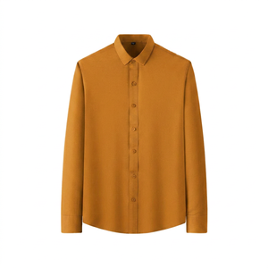 Men's Plus Size Japan Style Dress Shirt | Dot Pattern Poplin Cotton Blend Button <b>Down</b> Shirt QFZ3020 - Product Image 5