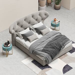 Letti da foshan <span class=keywords><strong>letto</strong></span> in velluto verde e <span class=keywords><strong>letto</strong></span> matrimoniale in velluto grigio 160x200 velluto - Product Image 4