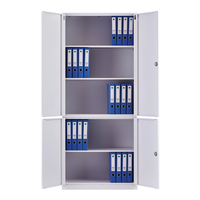 Coffre de rangement moderne à forte capacité portante en métal pour portes coulissantes, armoire basse verrouillable pour bureau, école, salle de sport