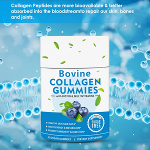 Gomitas de colágeno OEM con vitamina C de biotina para cabello/uñas/suplemento dietético Gomitas de colágeno - Product Image 2