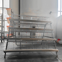 Cage à poules de type A galvanisée à chaud Linchuan, capacité 96-160 poules, conception à étages pour économiser l'espace, idéale pour les fermes avicoles