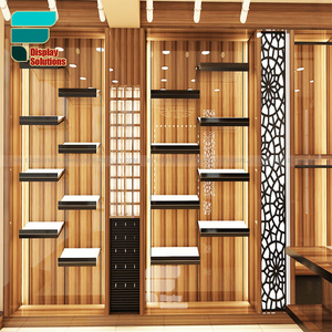 Dudukan toko pakaian logam & kayu, Ramah Lingkungan & dapat didaur ulang, rak lantai toko ritel modis permukaan terpoles - Product Image 4