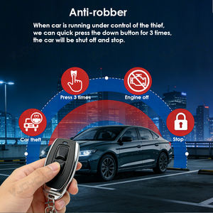<span class=keywords><strong>Alarme</strong></span> de Voiture <span class=keywords><strong>Sans</strong></span> <span class=keywords><strong>Fil</strong></span> à Relais, Système Antivol pour Automobile avec Coupure Moteur, Antidémarrage Démarrage à Distance, Installation Facile - Product Image 3