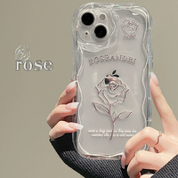 Coque de téléphone en silicone simple, nouveau design, coque de téléphone pour fille, pour iPhone 16 15 17 Pro max, anti-chute, protection transparente