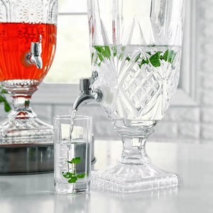 Dispensador de Bebidas em Vidro Transparente Grande com Torneira 2-5 Litros para Festas e Hotéis - Product Image 5