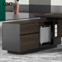 Photos 3D, échantillons d'images de bureau de direction, bureau en bois convertible, bureau en forme de L, vente en gros de bureaux de direction