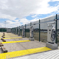 Nouvelle station de recharge rapide DC CCS2 haute puissance 2026 pour véhicules électriques avec système BESS