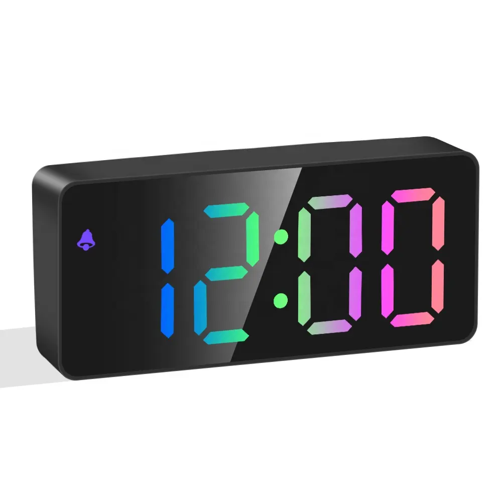 New Design led digital alarm clock LED Mirror Clock