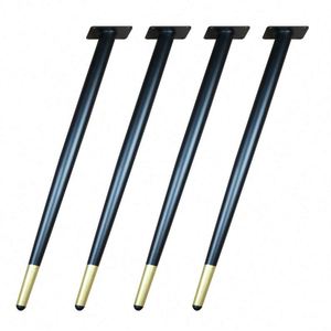 40mm-72mm Modern Tapered Steel Metal Coffee Dining <b>Table</b> <b>Legs</b> in Gold Black for Outdoor Home Office Bathroom Bedroom Use - Product Image 1