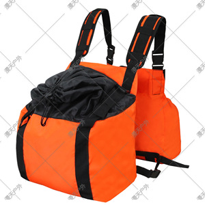 Bolsa tipo chaleco para caza al aire libre, mochila impermeable de tela Oxford de gran capacidad 2 en 1 para deportes al aire libre, Color naranja Unisex - Product Image 2