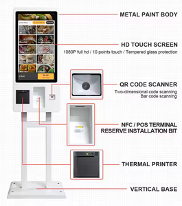 เครื่อง POS ระบบคีออสก์บริการตนเองขนาด 15.6 นิ้ว พร้อมระบบชำระเงิน NFC และเครื่องบันทึก<span class=keywords><strong>เงิน</strong></span>สด  แบบ All-in-One สำหรับร้านอาหารและร้านค้าปลีก - Product Image 4