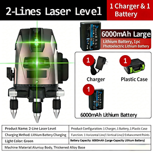 Niveau laser industriel haute précision pour la construction, 2, 3 ou 5 lignes, faisceau vert, machine de nivellement 360° multifonction auto-nivelante - Product Image 3