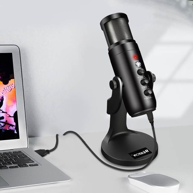 High Quality Functional Sound Wired Usb Live Condenser Microphone Studio Recording Noise Cancelling Karaoke Mic for JD950