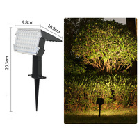 Nouveau type de lampe de sol solaire avec fonction RVB pour l'extérieur, la pelouse, le jardin, l'usage résidentiel et paysager, lampe de jardin solaire