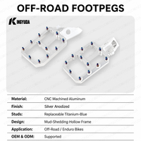 Repose-pieds pour moto électrique tout-terrain, OEM, aluminium CNC, compatible avec Sur-Ron Ultra Bee 62MM, bleu brûlé, logo laser personnalisé gratuit