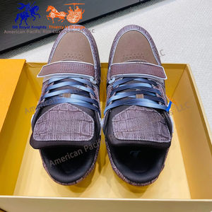 Baskets de sport NAECA de haute qualité pour hommes, de luxe, de créateur, en tissu denim, pour le basketball, souples - Product Image 5