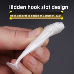 Leurre souple flottant en acier inoxydable en forme de queue de poisson 7cm/10cm/14cm, haute élasticité, durable, résistant aux morsures pour carpes en étang, lot de 5 - Product Image 4