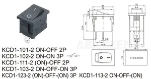 OEM fabrika mavi ışık 16a Kema Keur KCD1 4 pin Rocker anahtarı T85