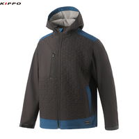 Veste de Travail Kippo Luxe Designer pour Homme, Grande Taille, en Velours Côtelé Tissé à Carreaux, Respirante, Style Safari, Veste d'Hiver à Capuche pour Homme