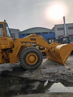 Chargeuse CAT966E d'occasion à prix avantageux, en bon état, avec pièces essentielles intactes et pompe hydraulique d'origine.