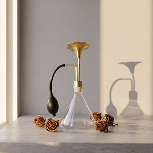 Nouvelle conception – Grand flacon diffuseur de parfum SPA 500 ml en laiton – Flacon diffuseur de parfum café en laiton – Coupe à encens parfumée en laiton - Product Image 2