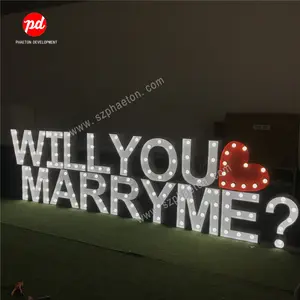 Proposta di matrimonio led gigante MARRY ME FACCIO tendone lettere per la cerimonia nuziale decorazioni del partito