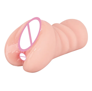 Masturbadores masculinos de TPE con coño de bolsillo texturizado realista 3D y ano apretado sexo Stroker muñeca sexual juguete adulto hombres juego Anal - Product Image 1