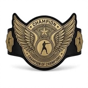 Custom Championship <b>Belt</b> Personalized <b>Wrestling</b> Title <b>Belt</b> with Premium Gold Plates for Champions, Winners and Sports Events - Product Image 1