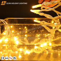 Guirlande lumineuse LED extérieure IP65 en caoutchouc pur, blanc chaud, pour décorations de jardin et de fêtes