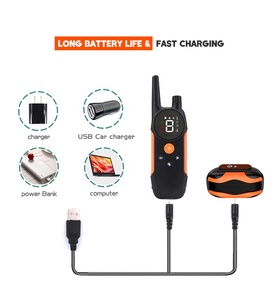 Para Mascotas, los proveedores inteligente diseño de botón recargable de Control eléctrico perro <span class=keywords><strong>Collar</strong></span> de entrenamiento con Control remoto - Product Image 3