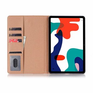 Étui Folio rétro en cuir PU + TPU avec poche pour cartes, pour tablette <span class=keywords><strong>HUAWEI</strong></span> <span class=keywords><strong>mate</strong></span> <span class=keywords><strong>pad</strong></span> Pro <span class=keywords><strong>10</strong></span>.4 pouces 2020 - Product Image 3