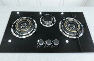 Table <span class=keywords><strong>de</strong></span> cuisson à <span class=keywords><strong>gaz</strong></span> trois brûleurs, allumage électronique, surface en verre trempé, installation sur table, usage domestique et hôtelier, efficacité énergétique - Product Image 6