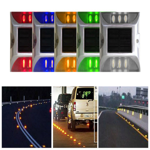 Marcador de Carretera LED de Aluminio con Ojo de Gato, Doble <span class=keywords><strong>Color</strong></span>, <span class=keywords><strong>Reflector</strong></span>, Energía <span class=keywords><strong>Solar</strong></span>, Intermitente, Il300, Venta Directa de Fábrica - Product Image 5