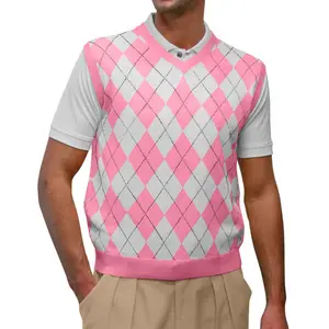 OEM ODM personalizado hombre Argyle suéter chaleco