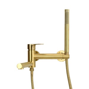 Guangdong <span class=keywords><strong>baignoire</strong></span> murale en cuivre <span class=keywords><strong>de</strong></span> haute qualité peut se balancer chaud et froid noir brossé or bain douche ensemble <span class=keywords><strong>de</strong></span> douche - Product Image 1