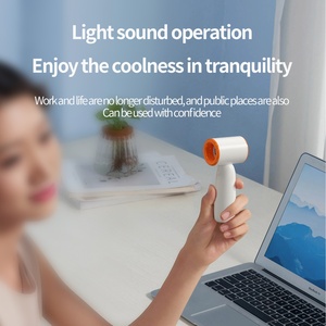 Nuevo Ventilador de Mano USB Recargable sin Aspas, Portátil, con Logotipo Personalizado, Embalaje en Caja de Plástico, para Uso en Hoteles, Velocidad Ajustable, Tamaño Pequeño - Product Image 6