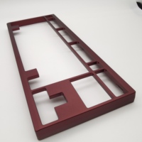 Boîtier de clavier mécanique gaming personnalisé sablé en aluminium 6063, service de prototypage CNC DIY 60%