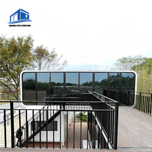 Casa Contenedor Prefabricada ShanHai Apple Cabin <span class=keywords><strong>de</strong></span> 20 pies/40 pies, Diseño Moderno con Panel Sándwich <span class=keywords><strong>de</strong></span> Acero, para Tienda y Uso Doméstico - Product Image 3