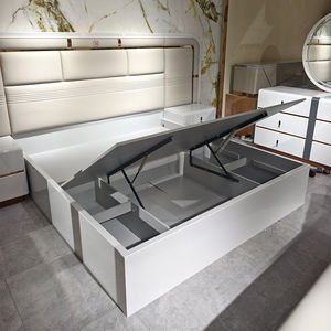 モダンラグジュアリーキングサイズ寝室家具一式、ダブル布張りベッド、マスタールーム、ホームストレージ、木製フレーム寝室家具セット - Product Image 3